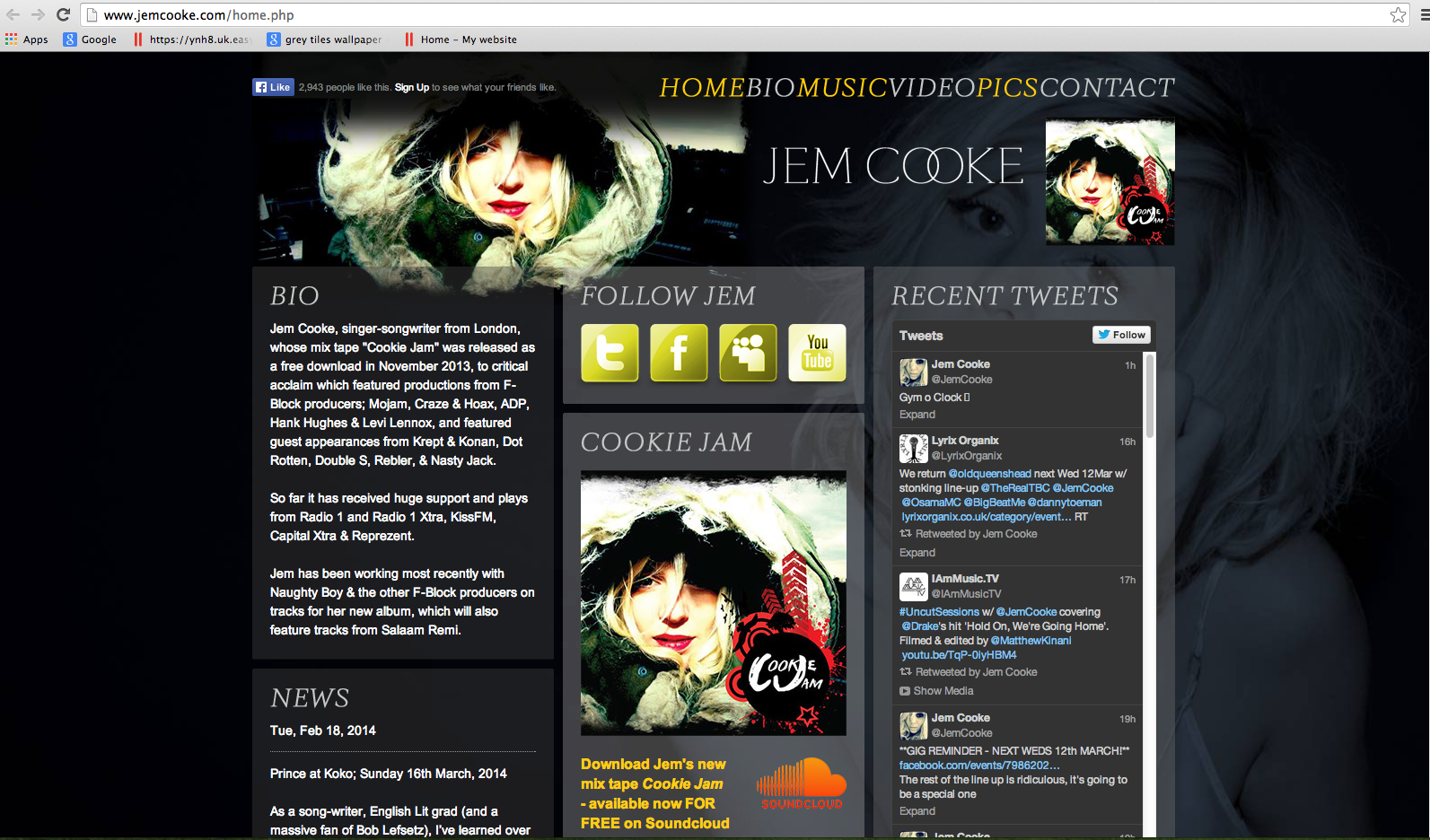 JemCooke Website Review