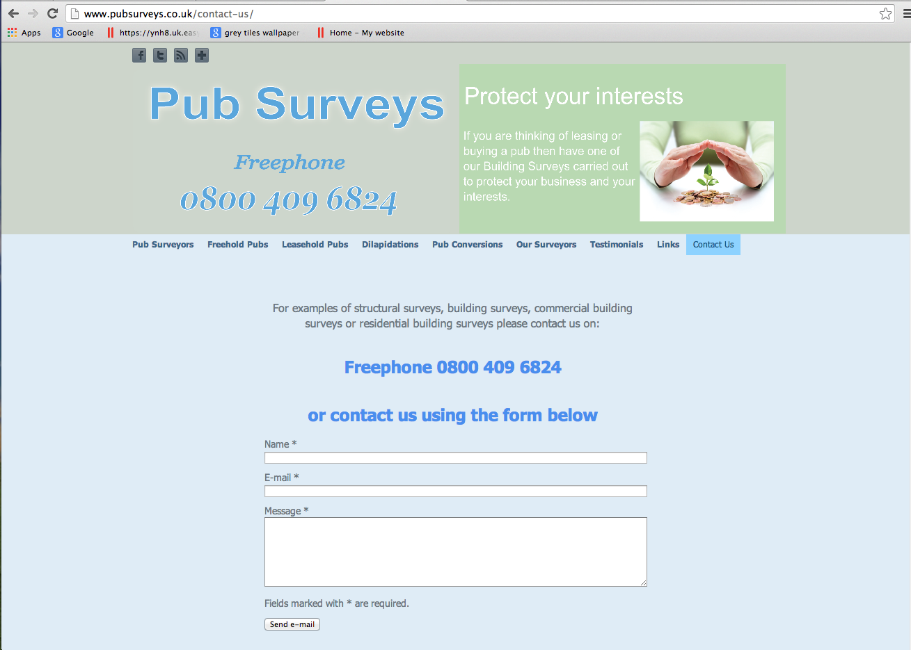 Pubsurveys.co.uk - Contact Us